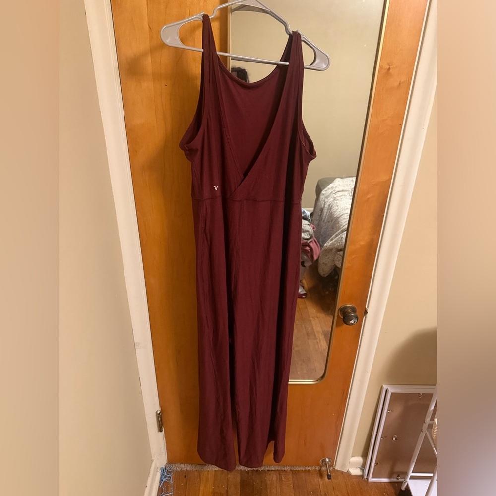 Burgundy jumpsuit size XL